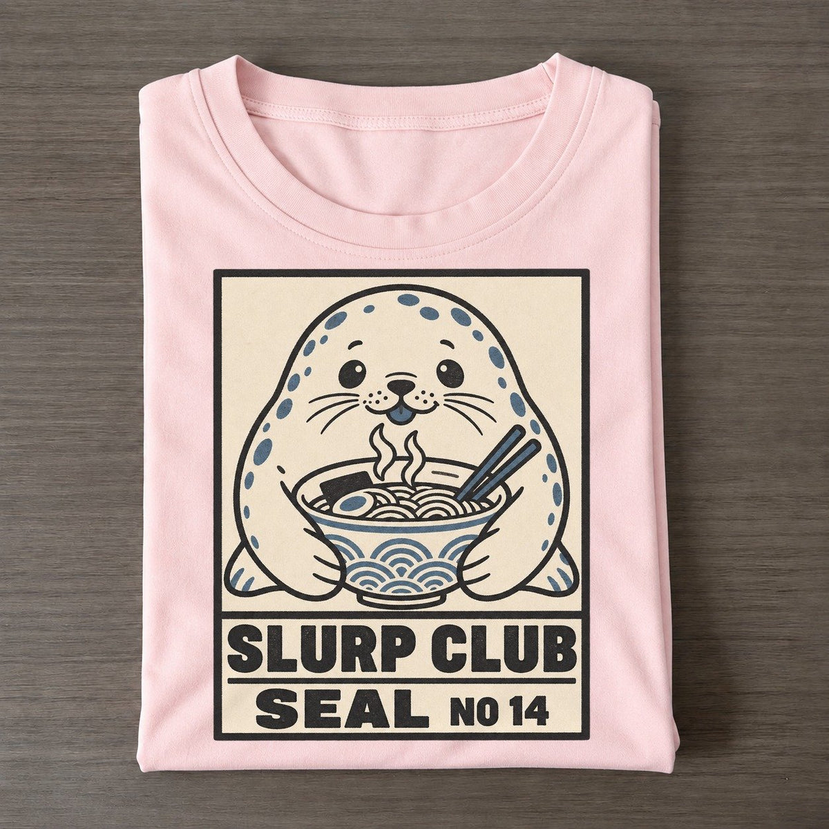 Seal Seafood Slurp Club Classic T-shirt – Pink
