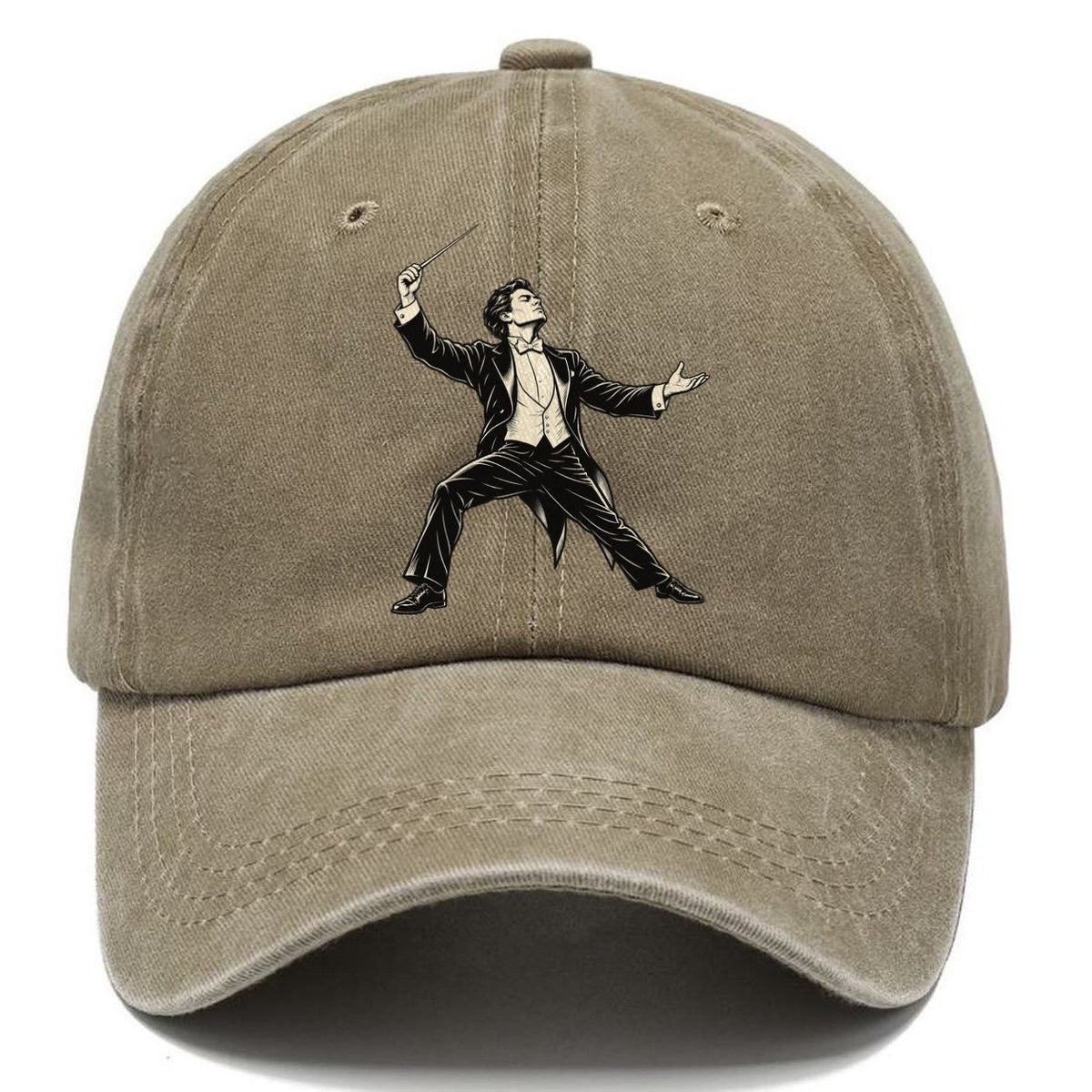 Conductor Closing Fermata Global Music Ink Figures Classic Cap – Warm Sand