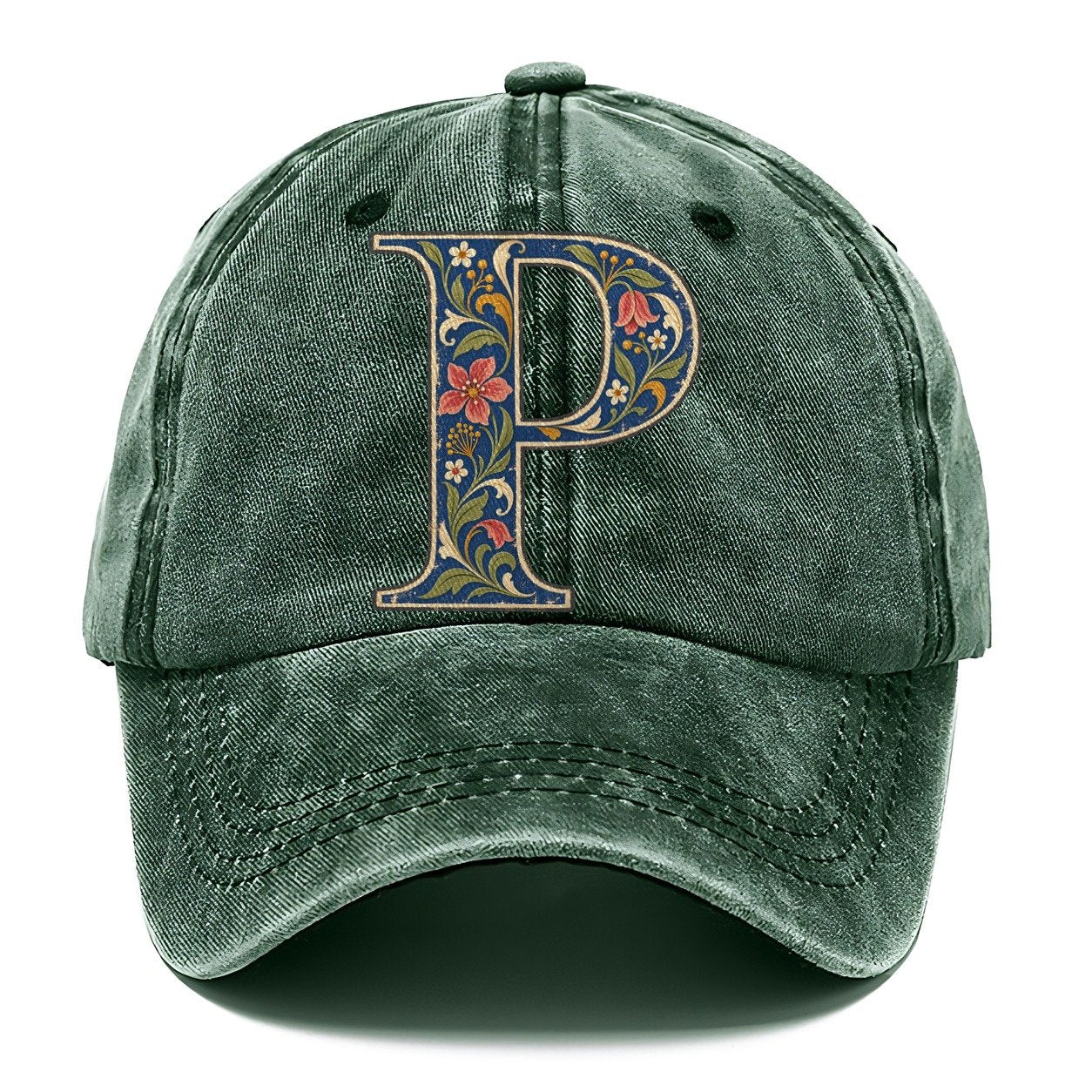 Wildflower P Monogram Classic Cap – Forest Mist