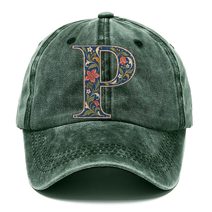 Wildflower P Monogram Classic Cap – Forest Mist