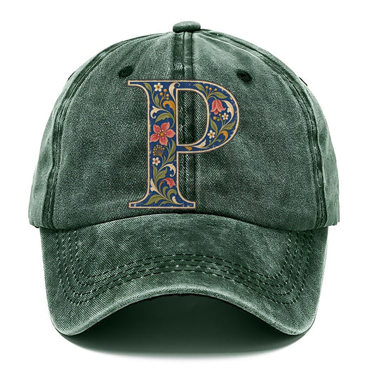 Wildflower P Monogram Classic Cap – Forest Mist