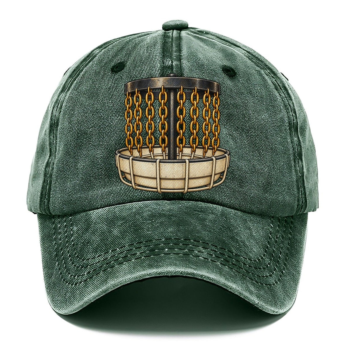 Chain Basket Disc Golf Classic Cap – Forest Mist