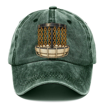 Chain Basket Disc Golf Classic Cap – Forest Mist