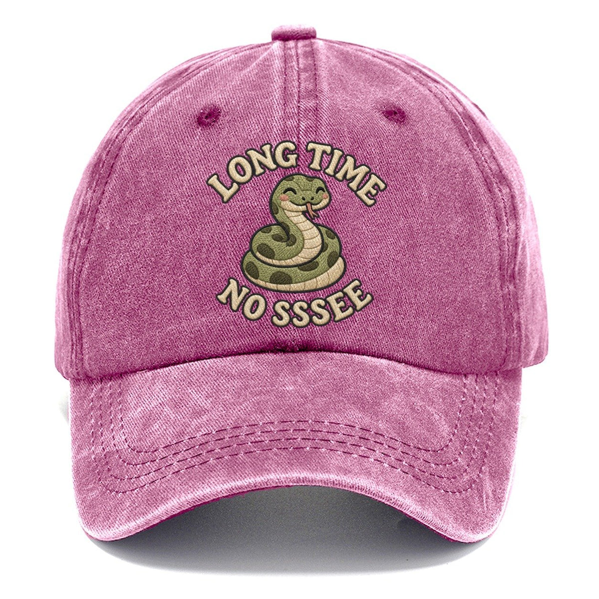 Snake Animal Puns Classic Cap – Dusty Rose