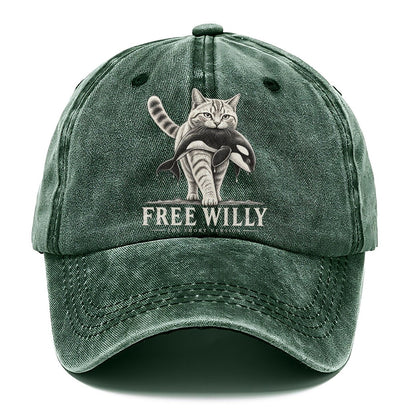 Free Willy Short Version Cats Classic Cap – Forest Mist