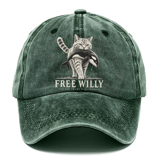 Free Willy Short Version Cats Classic Cap – Forest Mist