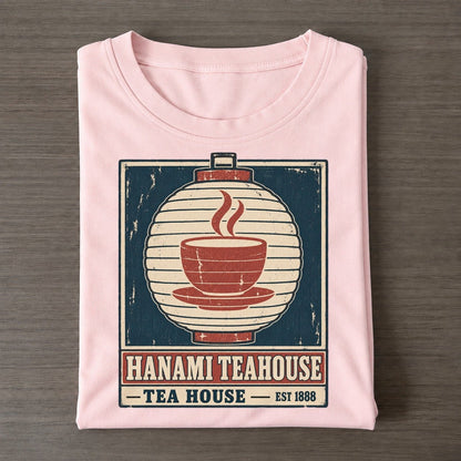 Hanami Tea House Noren Trade Co Classic T-shirt – Pink
