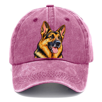 German Shepherd Portrait Classic Cap – Dusty Rose