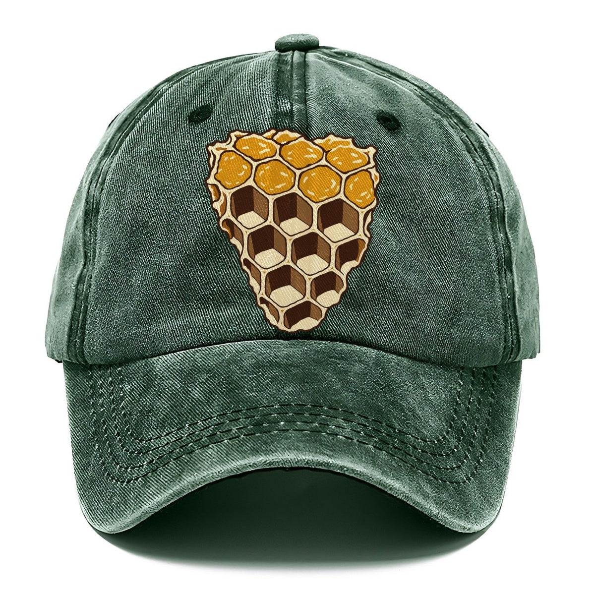 Wax Comb Cross Section Beekeeping Classic Cap – Forest Mist