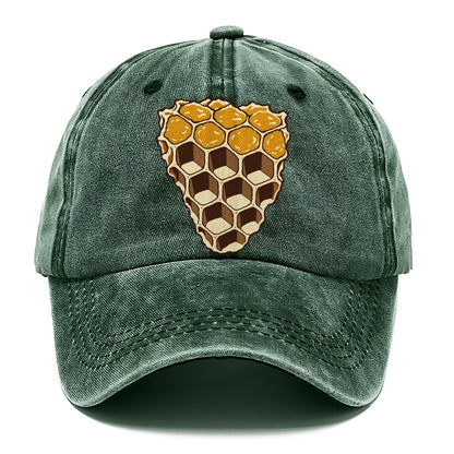 Wax Comb Cross Section Beekeeping Classic Cap – Forest Mist