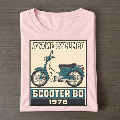 Ayame Scooter 80 Showa Speed Plates Classic T-shirt – Pink