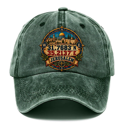 Jerusalem Coordinates Jerusalem Classic Cap – Forest Mist