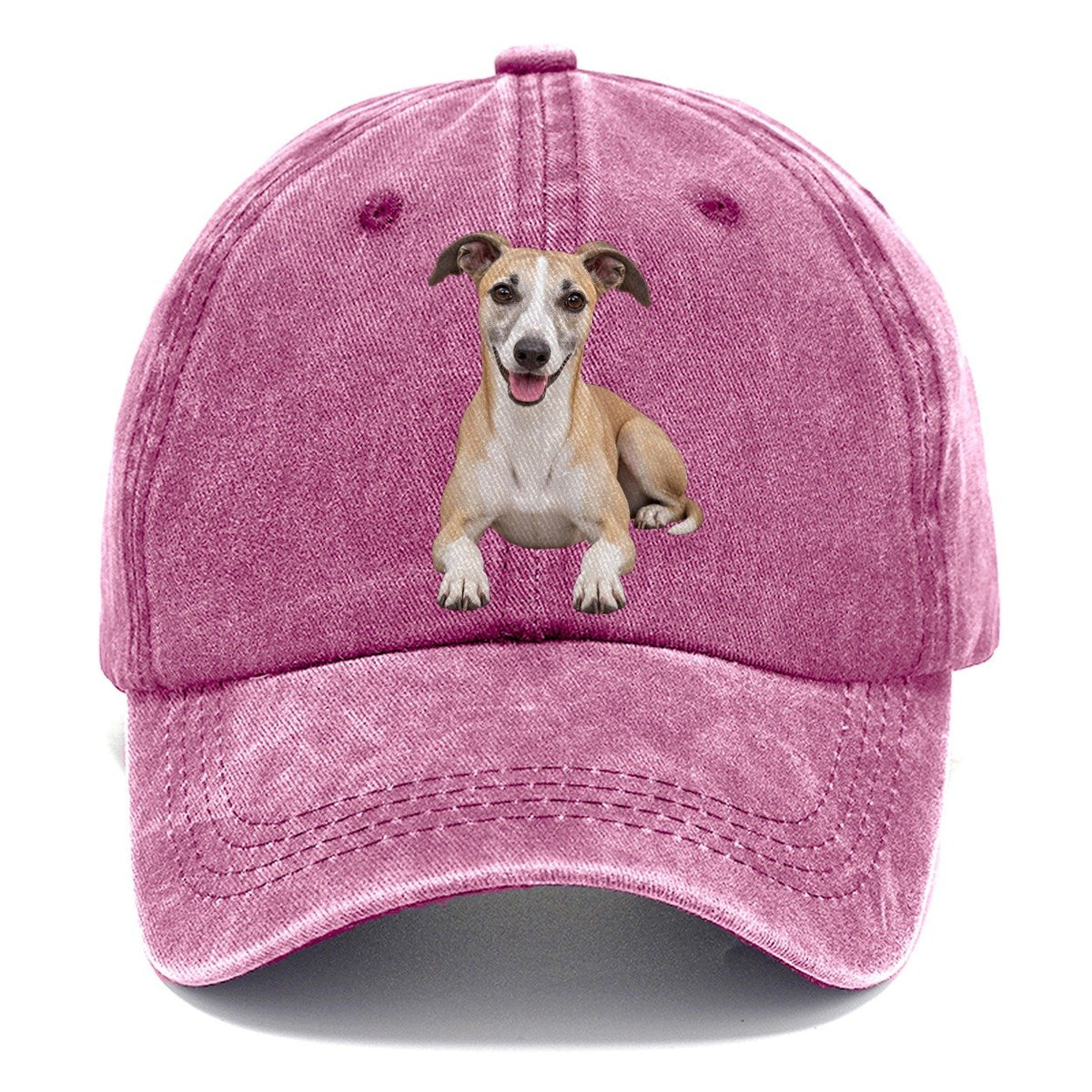 Whippet Lying Down Top Breeds Classic Cap – Dusty Rose