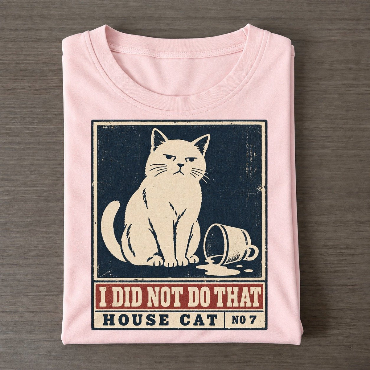 I Did Not Do That Neko Says No Classic T-shirt – Pink