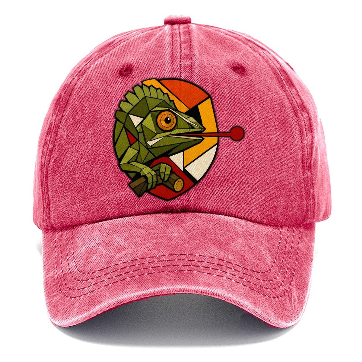 Chameleon Tongue Out Classic Cap – Pomegranate Blush