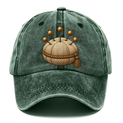 Pincushion And Pins Needlework Classic Cap – Forest Mist