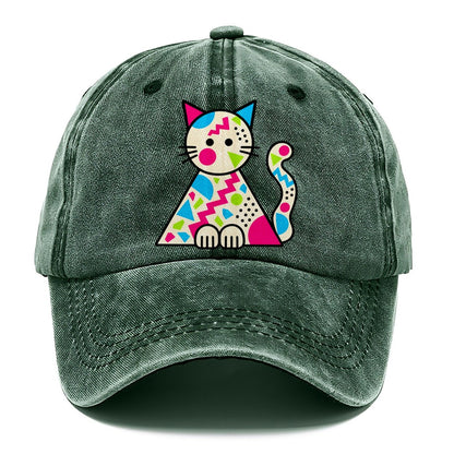 Triangle Cat Crazy Styles Classic Cap – Forest Mist
