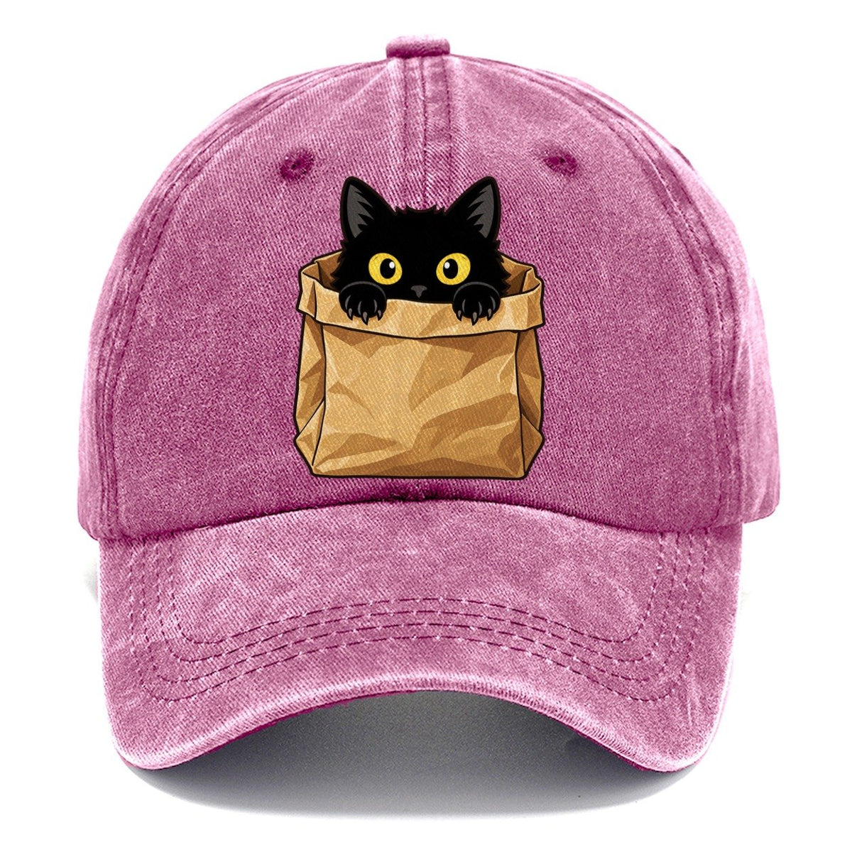 Black Cat Paper Bag Fan Favorites Classic Cap – Dusty Rose