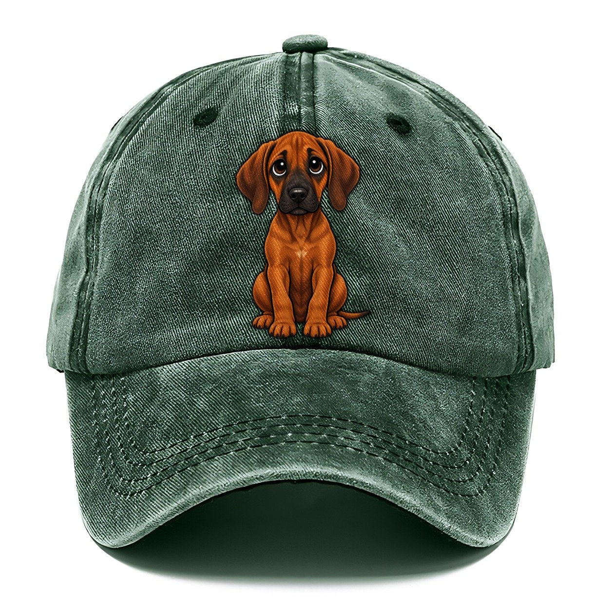 Rhodesian Ridgeback Sitting Sweetheart Classic Cap – Forest Mist
