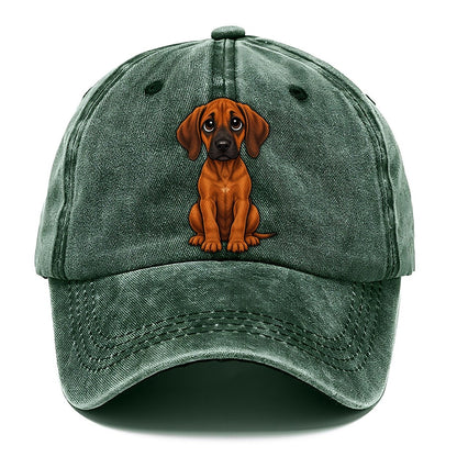 Rhodesian Ridgeback Sitting Sweetheart Classic Cap – Forest Mist