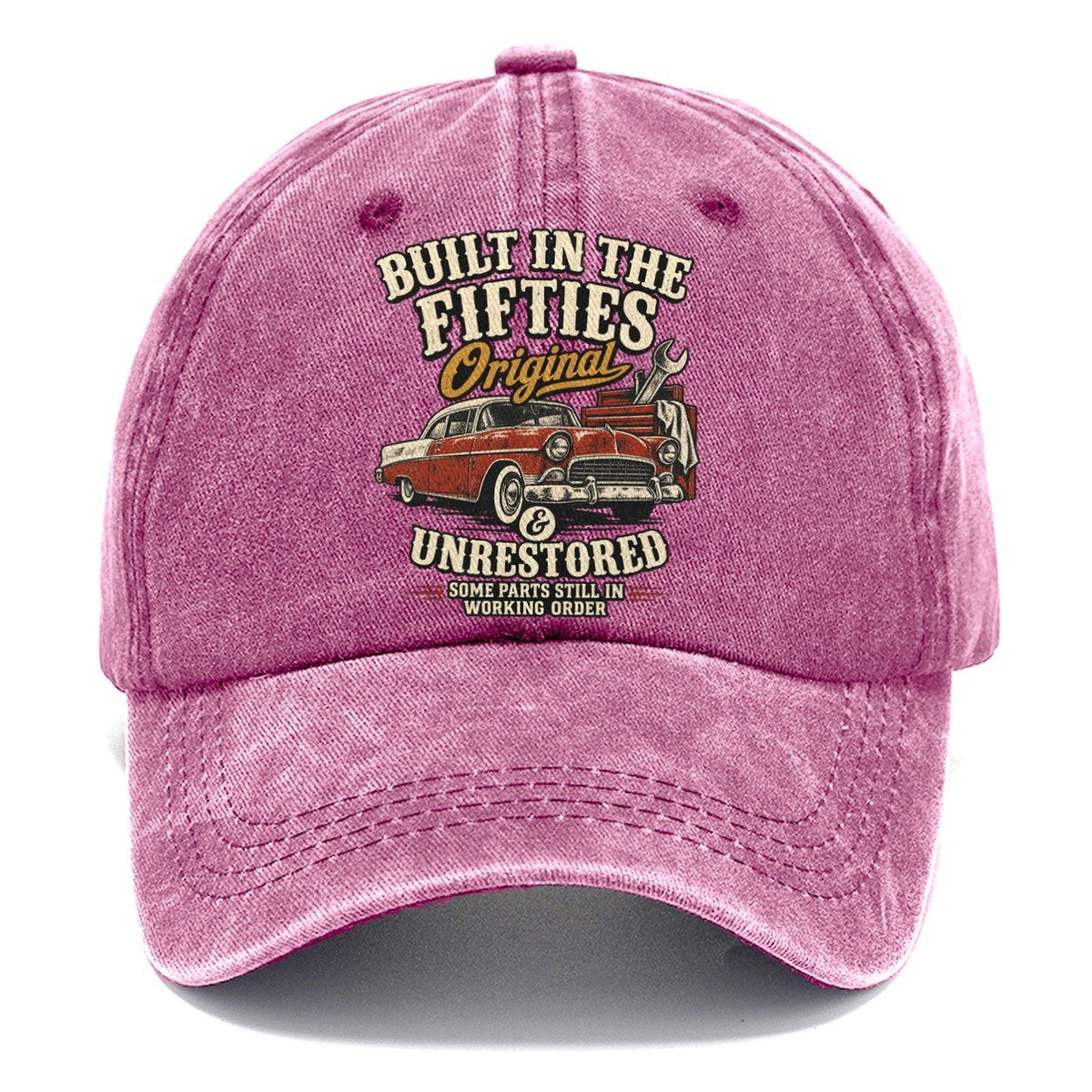 Built in the Fifties Car Classic Cap – Dusty Rose