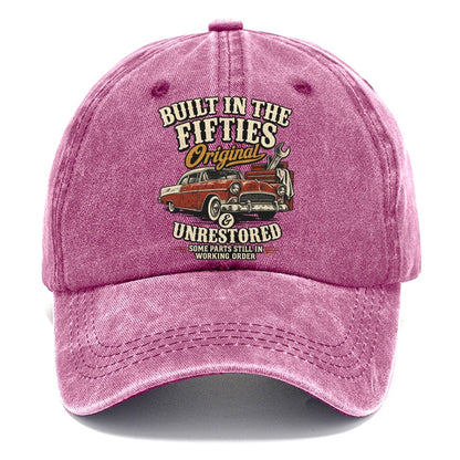 Built in the Fifties Car Classic Cap – Dusty Rose