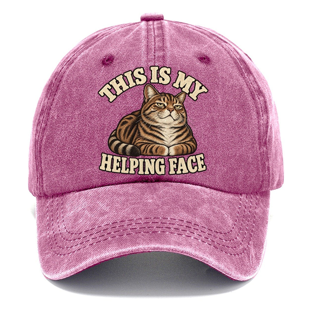 Tabby Helping Face Character Club Classic Cap – Dusty Rose