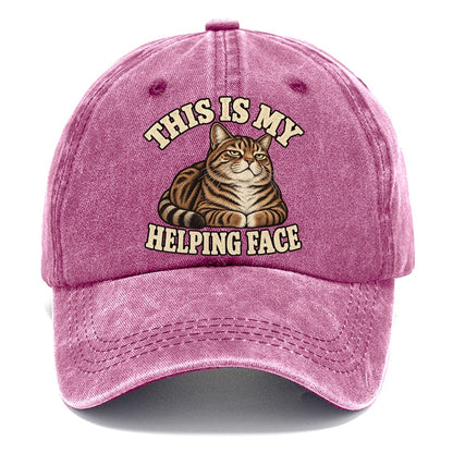 Tabby Helping Face Character Club Classic Cap – Dusty Rose