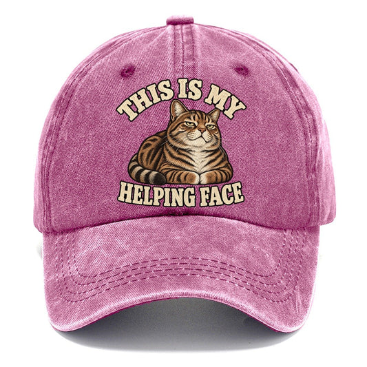 Tabby Helping Face Character Club Classic Cap – Dusty Rose