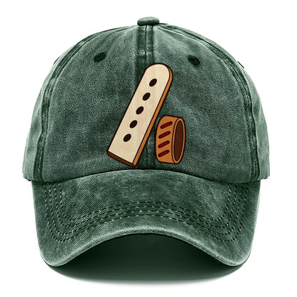 Belt End And Punched Holes Leathercraft Classic Cap – Forest Mist
