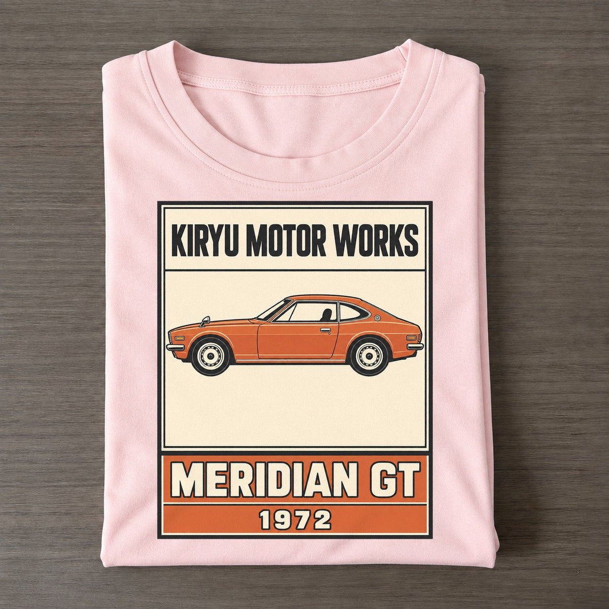 Kiryu Meridian Gt Showa Speed Plates Classic T-shirt – Pink