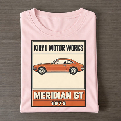 Kiryu Meridian Gt Showa Speed Plates Classic T-shirt – Pink