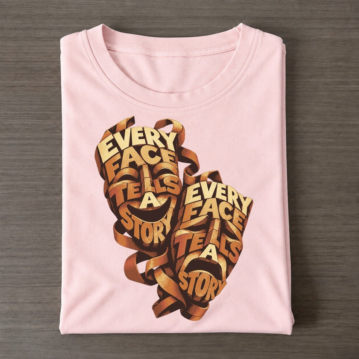 Two Stage Moods Letter Sculpture Classic T-shirt – Pink