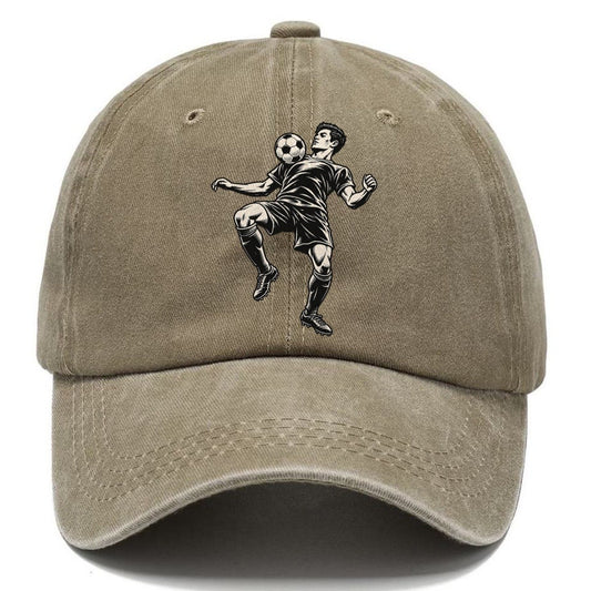 Football Chest Control Global Sports Ink Figures Classic Cap – Warm Sand