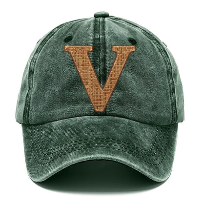 Woven Tweed V Monogram Classic Cap – Forest Mist