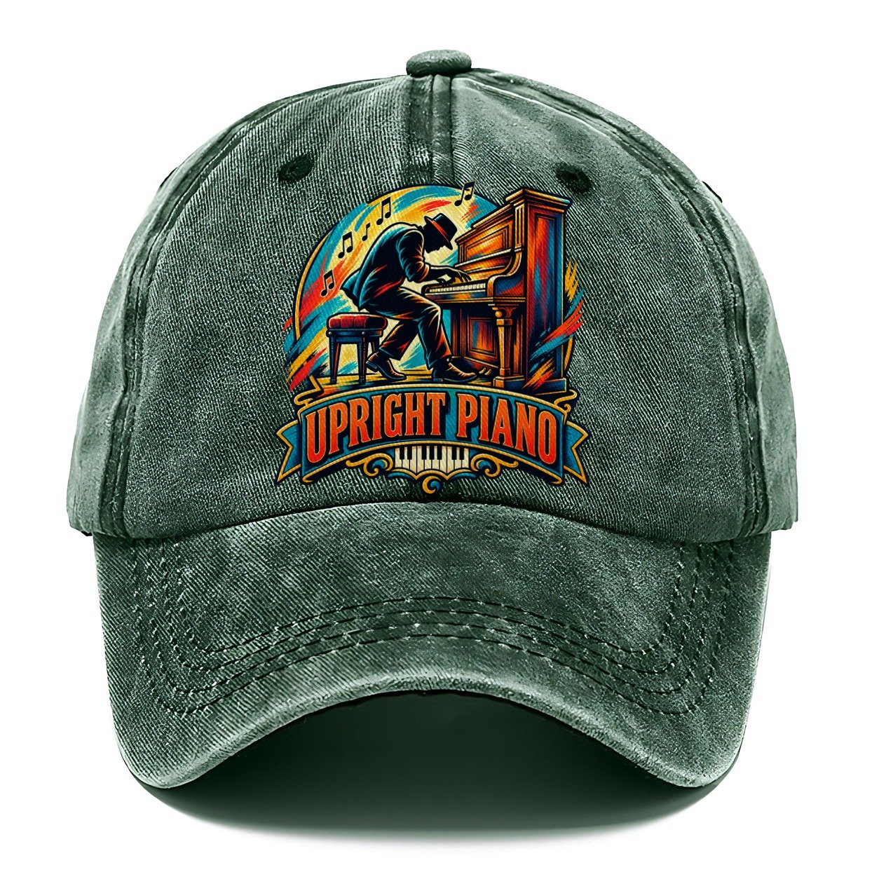Upright Piano Crest Music Instruments Classic Cap – Forest Mist