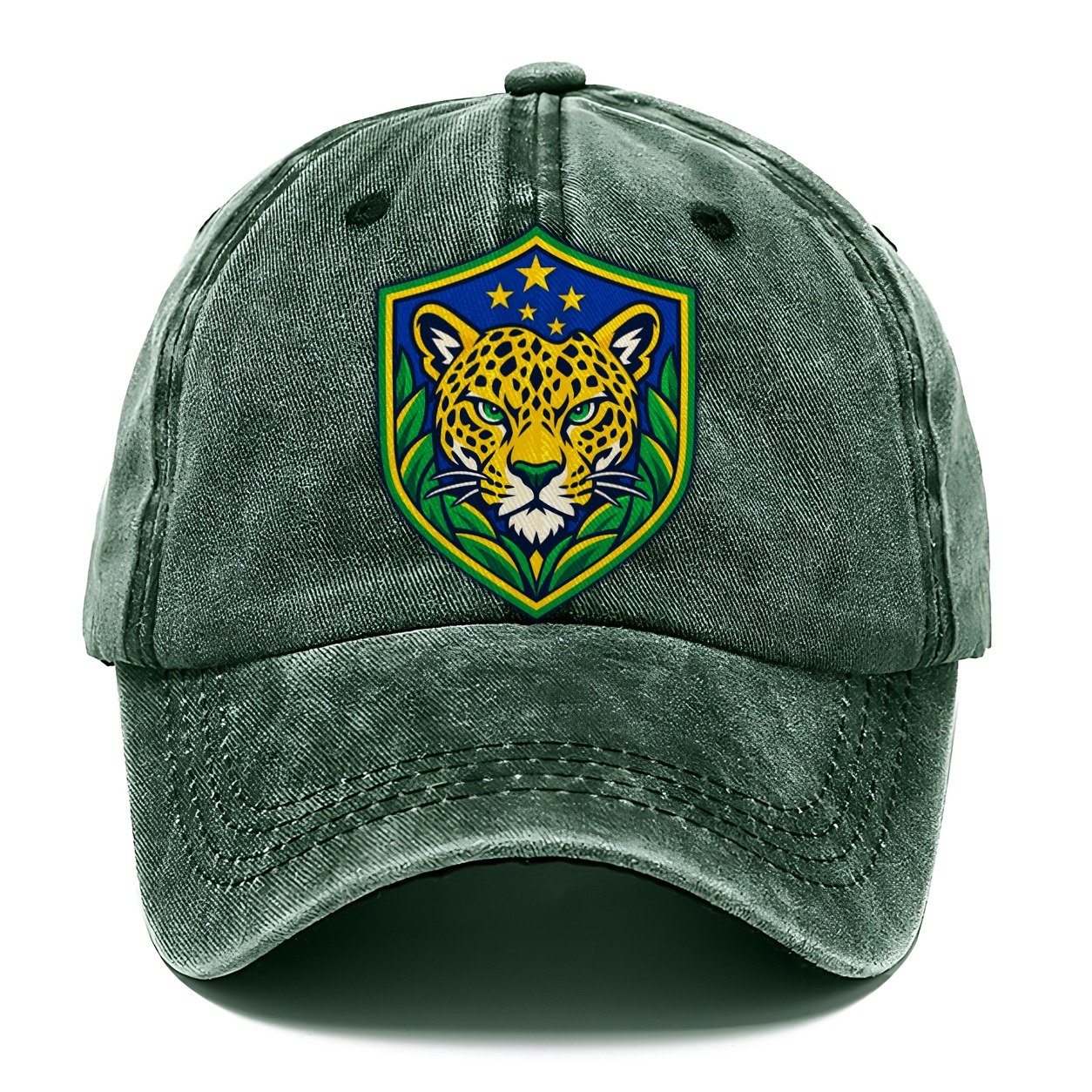 Brazil Minimal Emblem Country Logos Classic Cap – Forest Mist