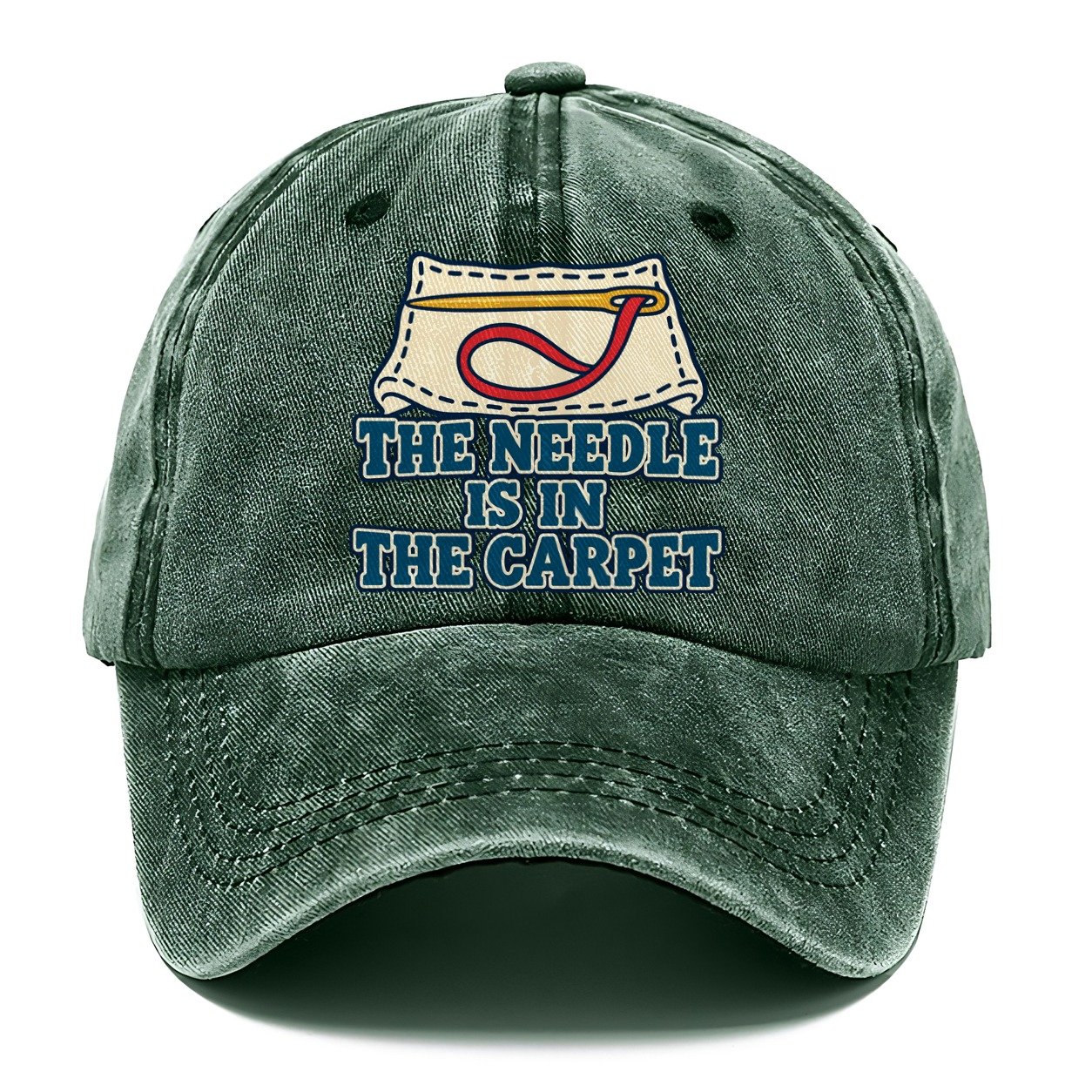 The Needle Is In The Carpet And Needlework Classic Cap – Forest Mist