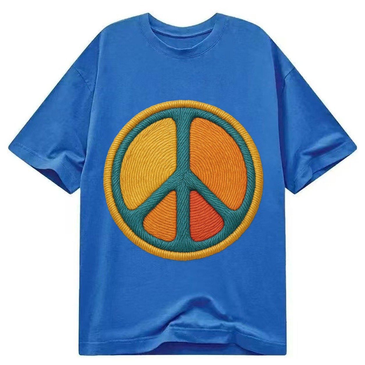 Golden Peace Classic T-shirt – Blue