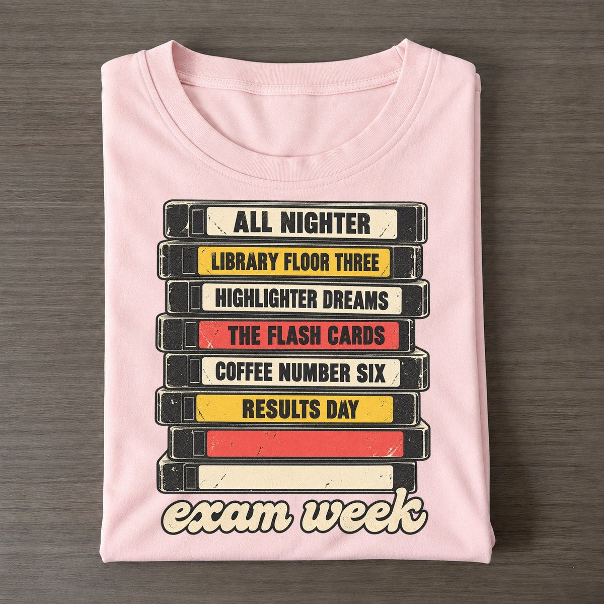 Exam Week Rewind Shelf Classic T-shirt – Pink