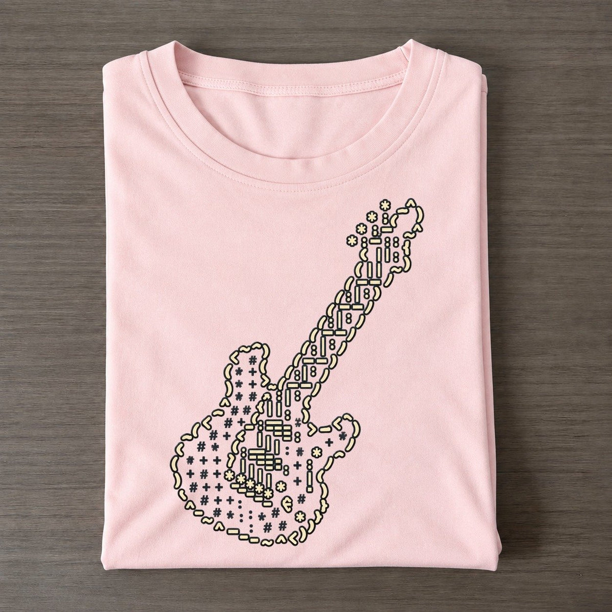 Electric Guitar Neck Classic T-shirt – Pink