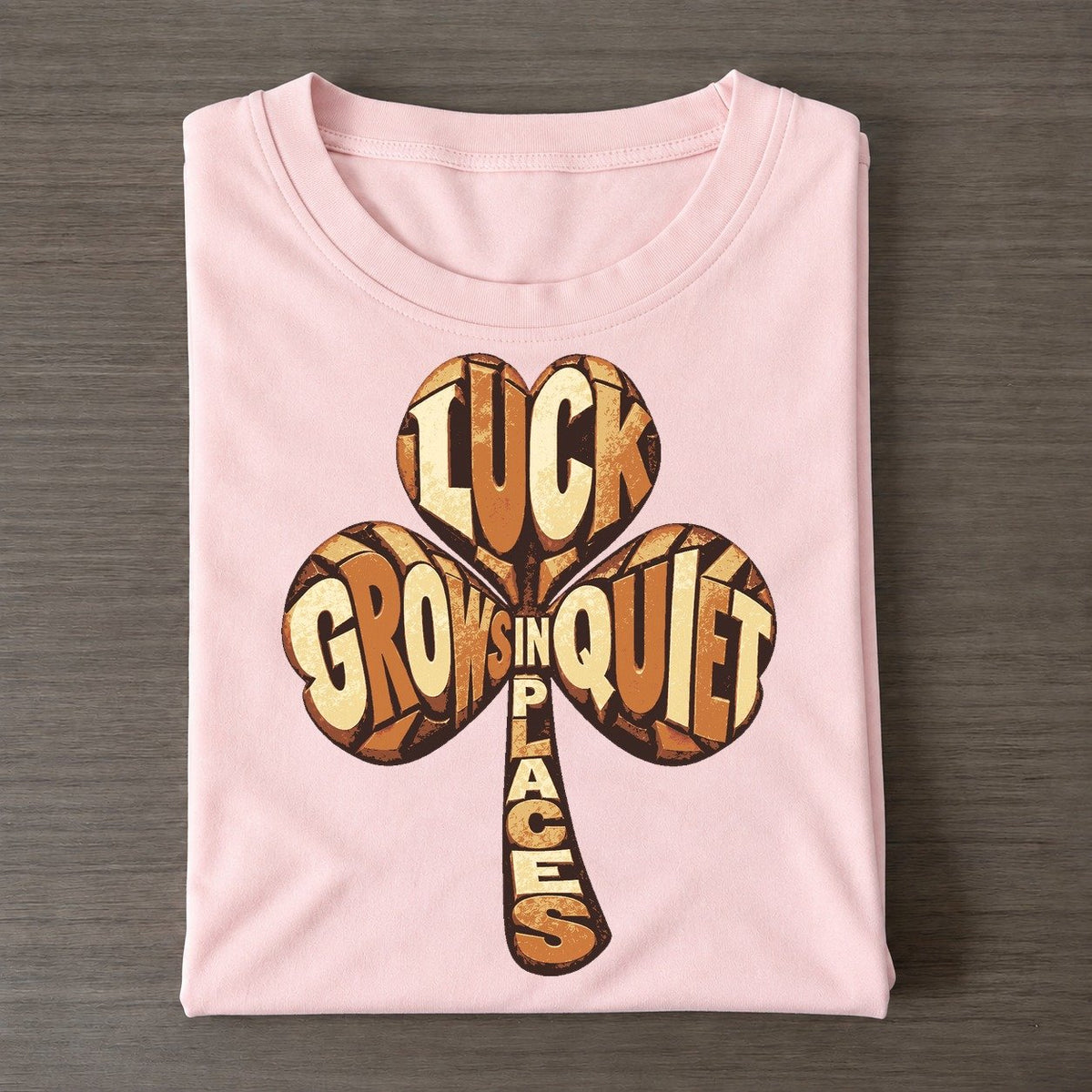 Clover Cursor Bloom Letter Sculpture Classic T-shirt – Pink