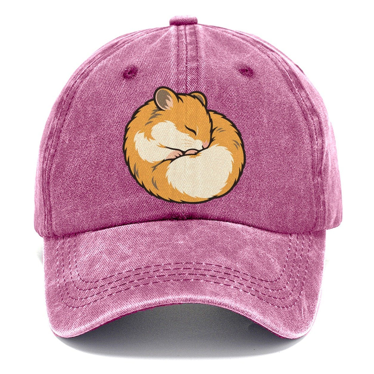 Hamster Curl Nap Small Pet Logos Classic Cap – Dusty Rose