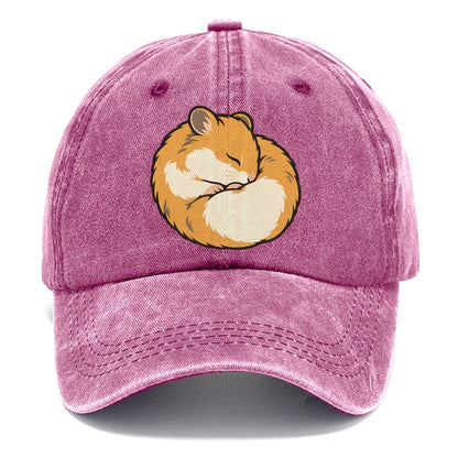 Hamster Curl Nap Small Pet Logos Classic Cap – Dusty Rose
