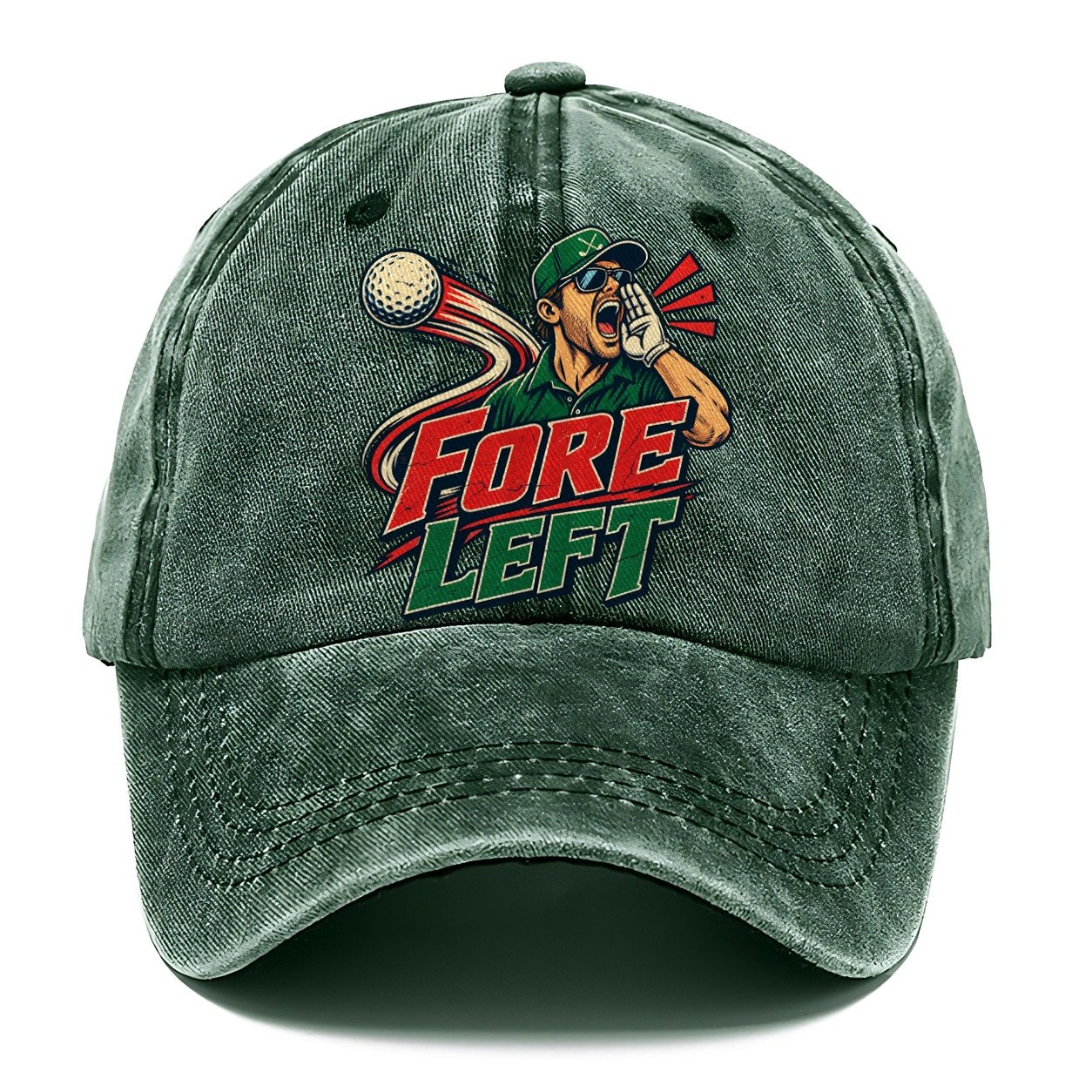 Fore Left Golf Life Classic Cap – Forest Mist