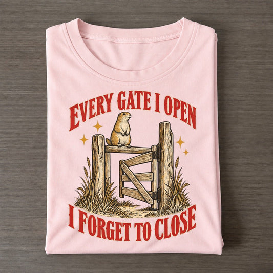I Forget To Close Unhinged Affirmations Classic T-shirt – Pink