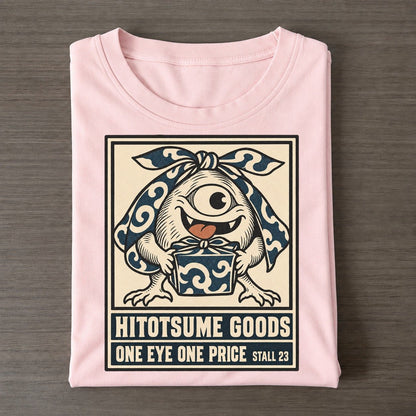 Hitotsume Goods Yokai Night Market Classic T-shirt – Pink