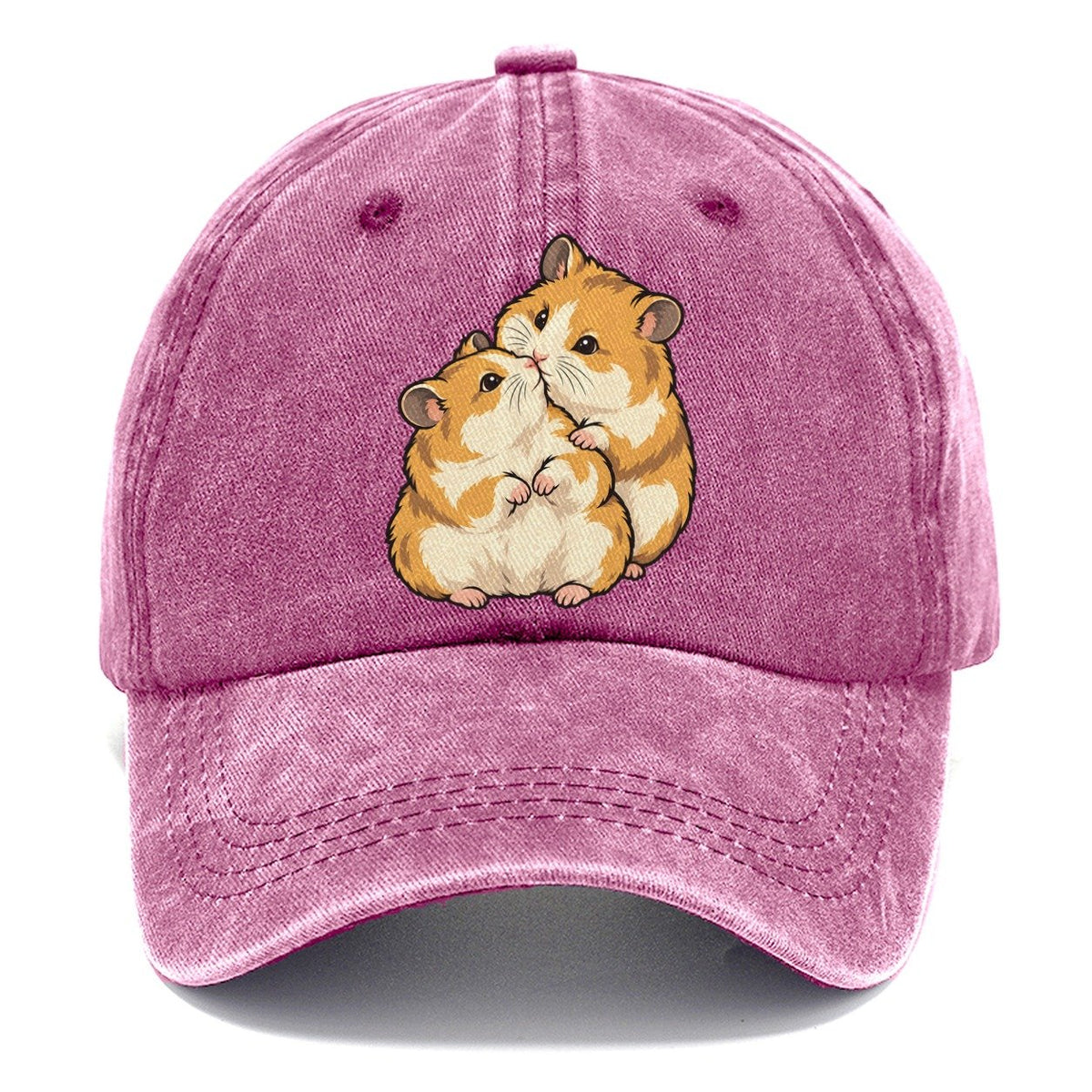 Hamster Nose Touch Small Pet Logos Classic Cap – Dusty Rose