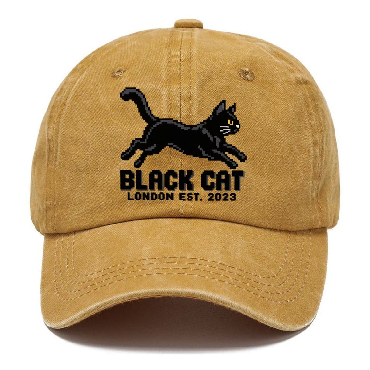 Black Cat London Pixel Art Classic Cap – Golden Harvest