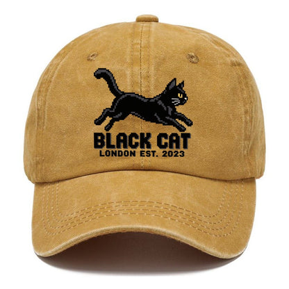 Black Cat London Pixel Art Classic Cap – Golden Harvest